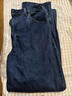 優(yōu)衣庫偏短款合作款/女裝寬松牛仔褲/彎刀鐮刀褲486836 67 海藍色 27 /160/68A 曬單實(shí)拍圖