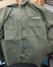 JEEP美國正品高端純棉工裝長(cháng)袖襯衫春秋季男裝飛行員上衣痞帥薄款外套 軍綠色【商場(chǎng)同款】 XL 【適合150斤左右】 曬單實(shí)拍圖