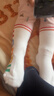 貝比兒童襪子春秋款中大童學(xué)生純棉襪男孩四季女童中筒襪潮2-3歲 曬單實(shí)拍圖