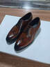 SUSTYLE奢侈高端品牌高檔皮鞋男英倫新郎結婚鞋布洛克商務(wù)正裝真皮德比鞋 棕色 39 (245mm) 曬單實(shí)拍圖