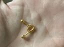 金至尊黃金耳釘女小圓珠足金999耳飾耳環(huán)生日禮物女計價(jià)1.14克 曬單實(shí)拍圖