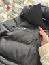 波司登（BOSIDENG）25年新款90絨鵝絨極寒羽絨服女款商場(chǎng)熱賣(mài)同款連帽外套B250242402 黑色8056 -經(jīng)典百搭 XS 155/80A 體重約100斤以?xún)?曬單實(shí)拍圖