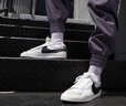 耐克NIKE板鞋女經(jīng)典緩震BLAZER LOW '77運動(dòng)鞋DQ1470-101白黑35.5 曬單實(shí)拍圖
