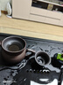 詠幻建水紫陶公道杯手工茶道防燙大容量分茶器紫砂茶濾茶漏斗茶海泡茶 紫陶元寶公道杯220ml+茶漏 曬單實(shí)拍圖