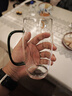 泥也玻璃杯泡綠茶杯高硼硅耐熱水杯男士辦公室單人猴魁專(zhuān)用帶把喝水具 曬單實(shí)拍圖