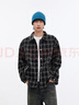 森馬（Semir）森柔牛仔|夾克男裝設計感格子牛仔外套寬松秋季上衣103524108103 曬單實(shí)拍圖
