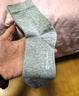 海瀾之家襪子男女中筒純棉100%棉抗菌消臭抗起球純色運動(dòng)休閑中長(cháng)襪5雙裝 曬單實(shí)拍圖