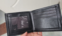 迪嘉樂(lè ) 商務(wù)男士錢(qián)包短款學(xué)生皮夾帶拉鏈錢(qián)夾潮流時(shí)尚可放駕駛證男式多卡位零錢(qián)包生日禮物送男友老公 6570壓印黑色 曬單實(shí)拍圖
