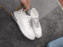 希與菡春季新款大碼男鞋46加肥加大運動(dòng)休閑鞋47男士皮鞋48寬頭小白鞋49 0418白色 46 曬單實(shí)拍圖