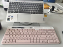 羅技（Logitech）K580無(wú)線(xiàn)藍牙超薄靜音鍵盤(pán)辦公鍵盤(pán)筆記本電腦手機Mac平板ipad鍵盤(pán)雙模外接鍵盤(pán)薄膜便攜家用101鍵 超薄鍵盤(pán)-茱萸粉 曬單實(shí)拍圖