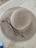 啄木鳥(niǎo)防曬帽子女夏天遮陽(yáng)草帽大檐太陽(yáng)帽休閑沙灘帽海邊出游優(yōu)雅可折疊 卡其色 可調節(54-59cm) 曬單實(shí)拍圖