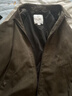 杰克·瓊斯（JACK&JONES）26年男裝春秋季外套男寬松翻領(lǐng)商務(wù)休閑仿麂皮夾克拉鏈上衣男士 E04橄欖黑 M （175） 曬單實(shí)拍圖