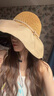 viney夏季防曬帽子女新款太陽(yáng)帽遮陽(yáng)黑膠漁夫帽海邊沙灘帽大檐帽草帽 卡其色 戶(hù)外騎車(chē)時(shí)尚洋氣高級感 曬單實(shí)拍圖