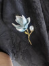 唐后正品玉蘭芳華胸針高檔女款天然淡水珍珠奢華別針送長(cháng)輩新年禮物 曬單實(shí)拍圖