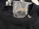 卡賓（CABBEEN）【親膚柔軟】卡賓小高領(lǐng)長(cháng)袖T恤2025秋季新款高級打底衫刺繡上衣 煤黑色01 M /170/48 曬單實(shí)拍圖
