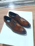 SUSTYLE奢侈高端品牌高檔皮鞋男英倫新郎結婚鞋布洛克商務(wù)正裝真皮德比鞋 棕色 39 (245mm) 曬單實(shí)拍圖