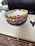 舍里美式鄉村波西米亞陶瓷餐具菜盤(pán)深盤(pán)淺口菜盆釉下彩蓋澆飯盤(pán)子 卡拉- 8英寸 單個(gè)入 曬單實(shí)拍圖