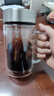 富光雙層玻璃杯支持團購定制泡茶杯辦公杯帶把 大容量男女水杯子580ML 曬單實(shí)拍圖