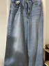 Levi's李維斯女士CINCHBAGGY休閑顯瘦高腰淺藍色寬松直筒牛仔褲 藍色 29 (31) 曬單實(shí)拍圖