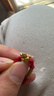 中國黃金（CHINA GOLD）馬年本命年黃金手鏈女足金轉運珠紅繩生日禮物送女友老婆結婚紀念 【馬上有錢(qián)】本命年女士禮物足金護身符紅手繩送老婆 曬單實(shí)拍圖