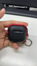 斯幻柯適用AirPods4代保護套AirPods4代藍牙耳機套 降噪耳機殼airpods4代透明保護磨砂殼-電音-黑紅色 曬單實(shí)拍圖
