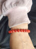 石玥珠寶精品7-8mm涼山南紅瑪瑙手串本命年轉運珠手鏈男女士款禮物 曬單實(shí)拍圖