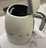 SMEG/斯麥格復古電熱水壺燒水壺KLF03家用1.7L大容量自動(dòng)斷電開(kāi)水電水壺煮茶泡茶不銹鋼生日喬遷禮物 1.7L 奶白色 曬單實(shí)拍圖