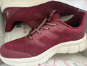 足力健老人鞋【孝敬爸媽】中老年輕便休閑散步鞋2431380J 女 酒紅 37 曬單實(shí)拍圖