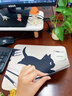 索能鼠標墊小號貓咪辦公桌墊男女生可愛(ài)電腦鍵盤(pán)墊卡通學(xué)生書(shū)桌墊子防滑加厚便攜墊子個(gè)性黑白電競墊 愛(ài)學(xué)習小貓咪 25cm*30cm 3毫米 曬單實(shí)拍圖