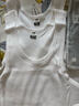 三槍兩件裝男士純棉薄款汗衫彈力運動(dòng)健身鍛煉跨欄羅紋緊身打底背心 白*2件 2XL (180) 曬單實(shí)拍圖