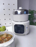 美的（Midea）電燉鍋電蒸鍋煮粥嬰兒輔食鍋電砂鍋燉湯盅煲湯鍋熬粥燉盅1L白瓷隔水燉蒸燉一體多功能鍋MD-DZE1068 曬單實(shí)拍圖