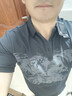 卡賓（CABBEEN）【冰氧酷】Polo衫男涼感網(wǎng)眼藝術(shù)花卉夏季短袖Polo衫男裝 煤黑色01（舒適版型） L /175/50 曬單實(shí)拍圖