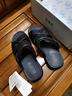 回力涼鞋男沙灘鞋防水滑耐磨踩屎感室內外兩穿涼拖鞋HL0511黑色41碼 曬單實(shí)拍圖