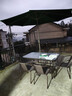 依爾戶(hù)外桌椅帶傘組合庭院露天陽(yáng)臺藤椅休閑室外鐵藝防水防曬露臺泡茶 150長(cháng)方桌+6椅+中柱傘 曬單實(shí)拍圖