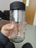 STANCHION斯坦奇玻璃杯水杯黑武士茶水分離泡茶杯耐高溫高顏值辦公室茶杯子 雙濾網(wǎng)投茗吾詩(shī)【裸杯款425ml】 304鋼 曬單實(shí)拍圖