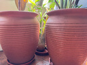 紅陶素陶多肉植物透氣粗陶大口徑高陶罐綠蘿月季陶瓷法師老樁花盆 特大款-高34口25 曬單實(shí)拍圖