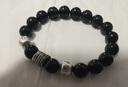 妙韻黑曜石五帝錢(qián)手串足銀999純銀手鏈男士復古做舊簡(jiǎn)約轉運珠飾品女 黑曜石珠徑10mm標準女款 曬單實(shí)拍圖