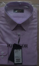 雅戈爾（YOUNGOR）長(cháng)袖襯衫男素色DP免燙襯衫舒適抗皺平整易打理 紫色 42 （180/100A） 曬單實(shí)拍圖