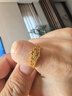 中國黃金（CHINA GOLD）皇冠黃金戒指女足金活口首飾戒指情人節生日結婚禮物送女友老婆 足金戒指【京速達】 曬單實(shí)拍圖