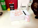 ZIPPO正品防風(fēng)煤油打火機 十里桃花 白啞漆高顏值男士禮物高檔實(shí)用 專(zhuān)屬升級裝（油+火石+禮盒禮袋） 曬單實(shí)拍圖