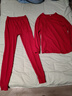 紅豆內衣男7A抑菌升級純棉大紅本命年套裝圓領(lǐng)薄款打底秋衣秋褲 曬單實(shí)拍圖