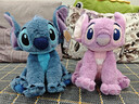 迪士尼（Disney）星際寶貝史迪奇毛絨玩偶公仔抱枕娃娃玩具生日送情侶禮物 史迪奇安琪玩偶組合 贈禮袋 曬單實(shí)拍圖