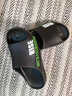 回力（Warrior）正品拖鞋男款外穿涼拖鞋速干運動(dòng)防滑防臭時(shí)尚高檔潮款防水一字拖 墨綠色（4CM的軟） 42-43 （標準碼） 曬單實(shí)拍圖