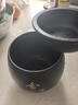 陶瓷茶渣缸茶洗帶過(guò)濾茶器杯洗筆洗家用建水水盂廢水缸茶具配件 粗陶大號茶渣缸【舍得】+過(guò)濾蓋-禪黑 曬單實(shí)拍圖
