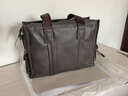 派保爵男包手提包公文包細膩柔軟小牛皮商務(wù)電腦包休閑手提單肩斜挎包男 曬單實(shí)拍圖