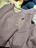 馬騎頓（MQD）男童秋季新款卡通學(xué)院風(fēng)休閑運動(dòng)中大童上衣衛衣 灰紫 150 曬單實(shí)拍圖