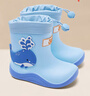 361°兒童雨鞋防水防滑立體男童女童四季雨靴束口卡通鞋 淺藍色 27  曬單實(shí)拍圖