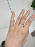 喜鉆18K金排鉆戒指 鉆石排戒 疊搭百搭 女戒送女友圣誕禮物 【A款現貨】18K玫瑰金9分-R10527 曬單實(shí)拍圖