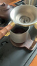 不拙茶漏過(guò)濾網(wǎng)茶濾茶葉過(guò)濾器茶具配件純鈦竹節茶濾網(wǎng)胡桃木架鈦公杯 曬單實(shí)拍圖
