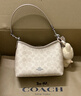 蔻馳（COACH）【禮物】奧萊女士女包經(jīng)典標志LAUREL 19號單肩包流浪包通勤 SV/沙黃色/灰褐色 曬單實(shí)拍圖